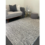 Essence Scandinavian Stone Grey Felted Wool Rug