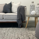 Essence Scandinavian Stone Grey Felted Wool Rug