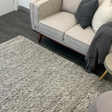 Essence Scandinavian Stone Grey Felted Wool Rug