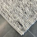 Essence Scandinavian Stone Grey Felted Wool Rug