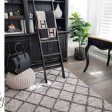 Essence Nordic Diamond Felted Wool Grey Rug