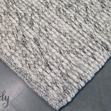 Darcy Grey Felted Wool Rug
