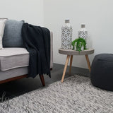 Darcy Grey Felted Wool Rug