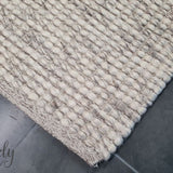Darcy Light Grey Felted Wool Rug