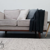 Darcy Light Grey Felted Wool Rug
