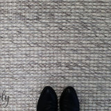 Darcy Light Grey Felted Wool Rug