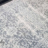 Awaken Silver Medallion Rug