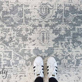 Awaken Silver Medallion Rug