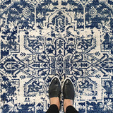 Awaken Navy Medallion Rug