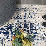 Awaken Navy Medallion Rug