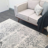 Awaken Silver Medallion Rug