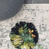 Awaken Silver Medallion Rug