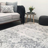 Awaken Silver Medallion Rug