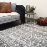 Awaken Silver Diamond Rug