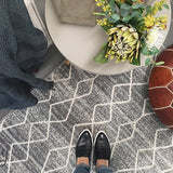 Awaken Silver Diamond Rug