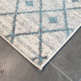 Awaken Blue Grey Tribal Rug