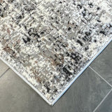 Eliza Grey Distressed Abstract Transitional Rug