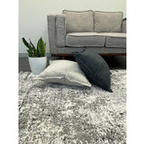 Eliza Grey Distressed Abstract Transitional Rug