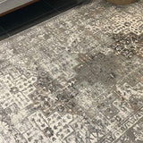Eliza Beige Grey Medallion Transitional Rug