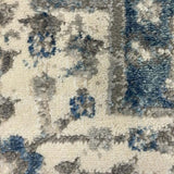 Eliza Blue Grey Medallion Transitional Rug