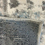 Eliza Blue Grey Medallion Transitional Rug