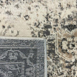 Eliza Grey Oriental Distressed Transitional Rug