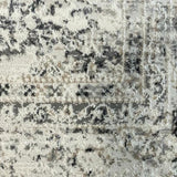 Eliza Grey Oriental Distressed Transitional Rug