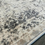 Eliza Grey Oriental Distressed Transitional Rug