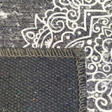 Spirit Grey Flower Distressed Rug