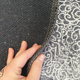 Spirit Grey Flower Distressed Rug