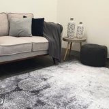 Spirit Grey Flower Distressed Rug