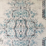 Freedom Grey Blue Medallion Pattern Rug
