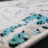 Freedom Grey Blue Abstract Pattern Rug