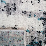 Freedom Grey Blue Abstract Pattern Rug