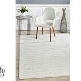 Harvey Ivory Textured Wool Rug