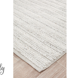 Harvey Ivory Textured Wool Rug