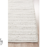 Harvey Ivory Textured Wool Rug