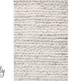 Harvey Ivory Textured Wool Rug