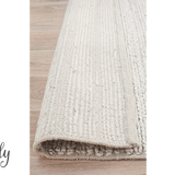 Harvey Ivory Textured Wool Rug