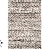 Harvey Natural Beige Textured Wool Rug