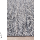 Harvey Grey Textured Wool Rug