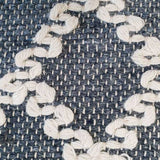 Harlow Navy Lattice Flatweave Rug