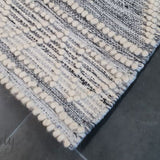 Harlow Silver Tribal Felted Wool Rug