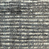 Harmony Grey White Striped Viscose Rug