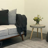 Harmony Grey White Striped Viscose Rug