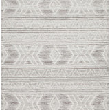 Harlow Natural Off White Tribal Felted Wool Rug