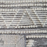 Harlow Natural Off White Tribal Felted Wool Rug