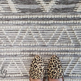 Harlow Natural Off White Tribal Felted Wool Rug