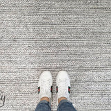 Harvey Silver Textured Wool Rug