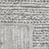 Harvey Silver Textured Wool Rug